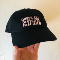 Image 1 of QUEER ART DESTROYS FASCISM HAT