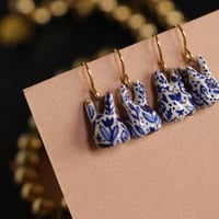 22k Gold Detailed Tooth Earrings