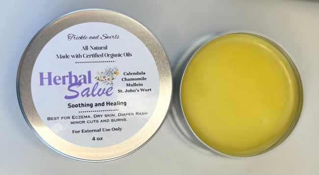 Herbal Salve - Calendula, Chamomile, Mullein and St John's Wort Infusion