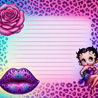 Image 7 of RAINBOW BETTY BOOP FULLY CUSTOMIZABLE STATIONARY GIFT SET