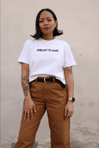 Image 3 of "Hard Not To Stare" Baby Tee