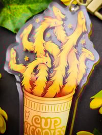 Image 3 of Cup Noodles Dragons Acrylic Charms (Double-Sided)