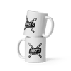 Double Sided Logo White Mug