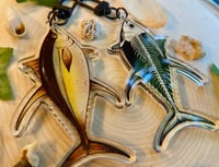 Image 2 of Double Sided Tuna Skeleton Keychain