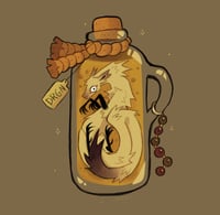 Image 3 of Dragon In A Bottle Acrylic Charm (Double sided)
