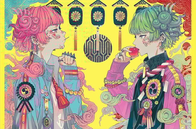 Autumn Red Sound Art Collection Pulse