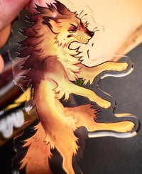 Image 2 of Wolf Acrylic Keychain (Double Sided)