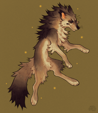 Image 3 of Wolf Acrylic Keychain (Double Sided)