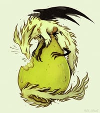 Image 5 of Pear Dragon Acrylic Keychain