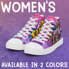 WOMEN'S - Delinquent Bunny -  high top canvas shoes