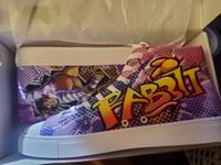 Image 4 of WOMEN'S - Delinquent Bunny -  high top canvas shoes