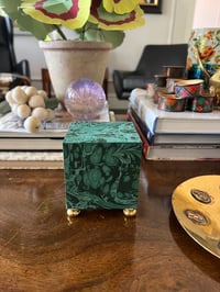 Image 1 of Cube Pedestal w/ Clock Feet