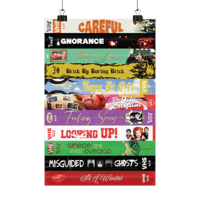Image 1 of bne vhs tapes poster (8"x12")