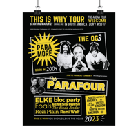 Image 1 of this is why tour poster (9"x11")