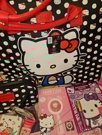 Image 2 of Elizabeths Custom RESERVED  Kitty XL Polka Dot Travel Bag Bundle 