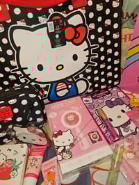 Image 3 of Elizabeths Custom RESERVED  Kitty XL Polka Dot Travel Bag Bundle 