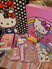 Image 5 of Elizabeths Custom RESERVED  Kitty XL Polka Dot Travel Bag Bundle 