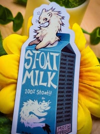 Image 3 of Stoat Milk Magnet