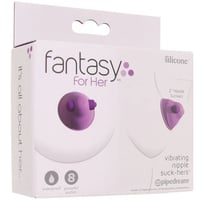 Image 1 of Fantasy For Her Vibrating Nipple Suck-Hers in Purple