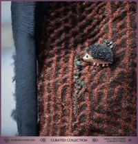 Image 3 of Hedgehog Brooch ┃ Woodland Charm ┃ Curated Collection Piece