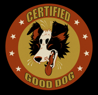 Image 3 of Certified Good Dog Button