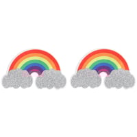 Image 4 of Pride Glitter Rainbows & Hearts Nipple Pasties