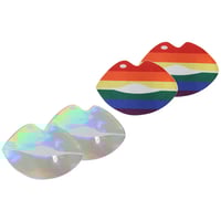 Image 4 of Pride and Holographic Lips Nipple Pasties