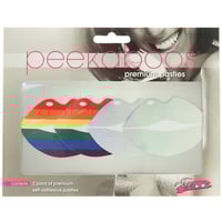 Image 1 of Pride and Holographic Lips Nipple Pasties