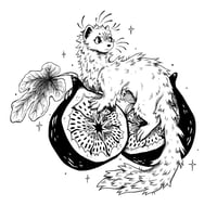 Image 3 of Ferret on a Fig Sticker
