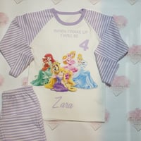 Image 2 of Princess animal personalised pyjamas 