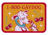 Image 3 of 1-800-GAYDOG Sticker