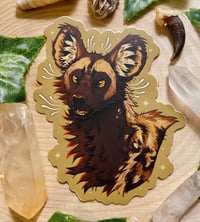 Image 1 of African Wild Dog & Bee Sticker