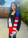 2025 Mexico/ USA Flag Graduation Sash