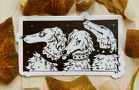 Image 1 of Borzoi Trio Sticker