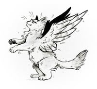 Image 2 of Catwings Sticker