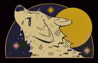 Image 4 of Crying at the Moon Sticker