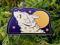 Image 1 of Crying at the Moon Sticker