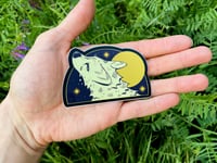 Image 2 of Crying at the Moon Sticker