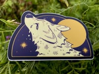 Image 3 of Crying at the Moon Sticker