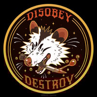 Image 2 of Disobey Destroy Sticker