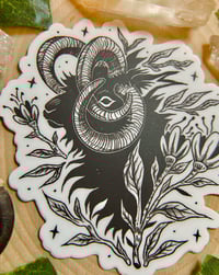 Image 2 of Floral Jacob’s Sheep Sticker