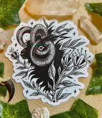 Image 1 of Floral Jacob’s Sheep Sticker