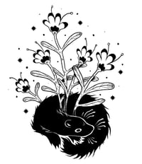 Image 3 of Flower Ferret Sticker