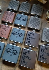 Image 1 of Leather Hip Flask