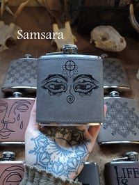 Image 3 of Leather Hip Flask
