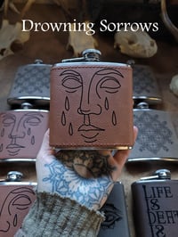 Image 4 of Leather Hip Flask