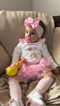 Image 3 of Ballerina & swan 1st birthday tutu set 