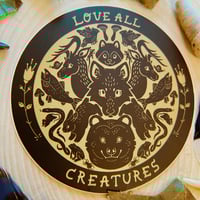 Image 2 of Love All Creatures Sticker