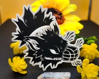 Image 1 of Muzzled Wolf Sticker