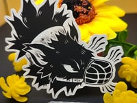 Image 2 of Muzzled Wolf Sticker